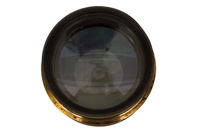 Lot 164 - A E. Krauss 50cm f/6.3 Tessar Brass Lens