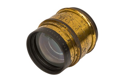 Lot 164 - A E. Krauss 50cm f/6.3 Tessar Brass Lens