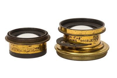 Lot 160 - Two Wide Angle Brass Lenses