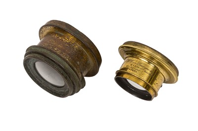 Lot 172 - Two J. H Dallmeyer Rectilinear Brass Lenses