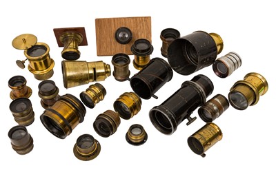 Lot 79 - A Large Selection of Mixed Brass Lenses