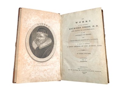 Lot 19 - Sibbes. An Exposition... to the Philippians: 1639, & 2 others by Sibbes