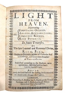 Lot 19 - Sibbes. An Exposition... to the Philippians: 1639, & 2 others by Sibbes