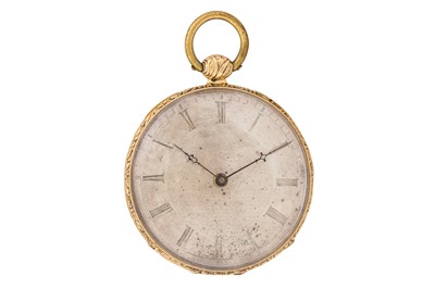 Lot 137 - Early 19th Century Open Faced Pocket Watch