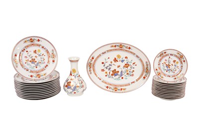 Lot 223 - A LIMOGES PORCELAIN DINNER SERVICE, ''PONDICHERY'' PATTERN BY L. BERNARDAUD FOR ASPREY, BOND STREET, 20TH CENTURY