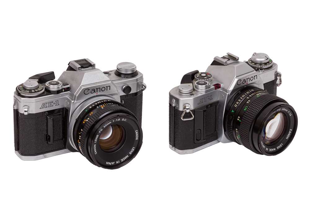 Slr Camera Design Lot 126 - A Pair of Canon SLR Cameras