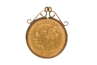 Lot 100 - A FULL SOVEREIGN COIN PENDANT