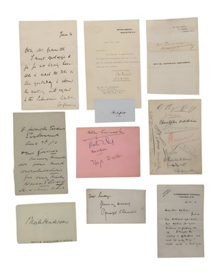 Lot 93 - Autograph Collection.- Politicians