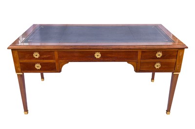 Lot 352 - A FRENCH MAHOGANY BUREAU PLAT IN DIRECTOIRE STYLE LATE 19TH CENTURY