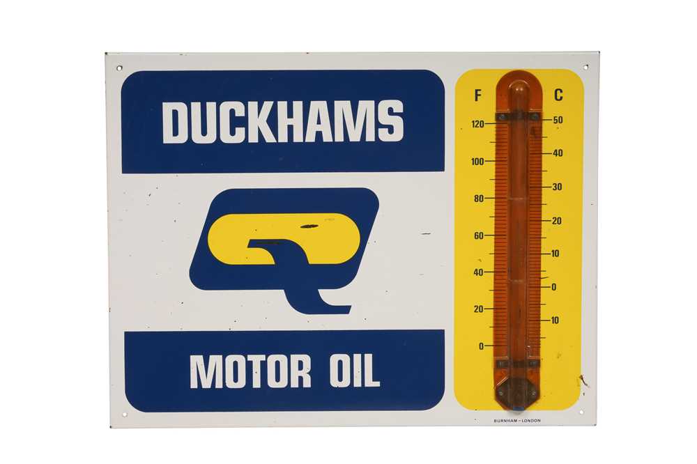 Lot 540 - A DUCKHAMS MOTOR OIL ENAMEL SIGN
