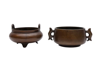 Lot 569 - TWO CHINESE BRONZE CENSERS