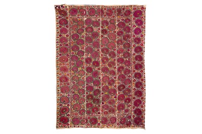 Lot 111 - A LARGE SUZANI TEXTILE