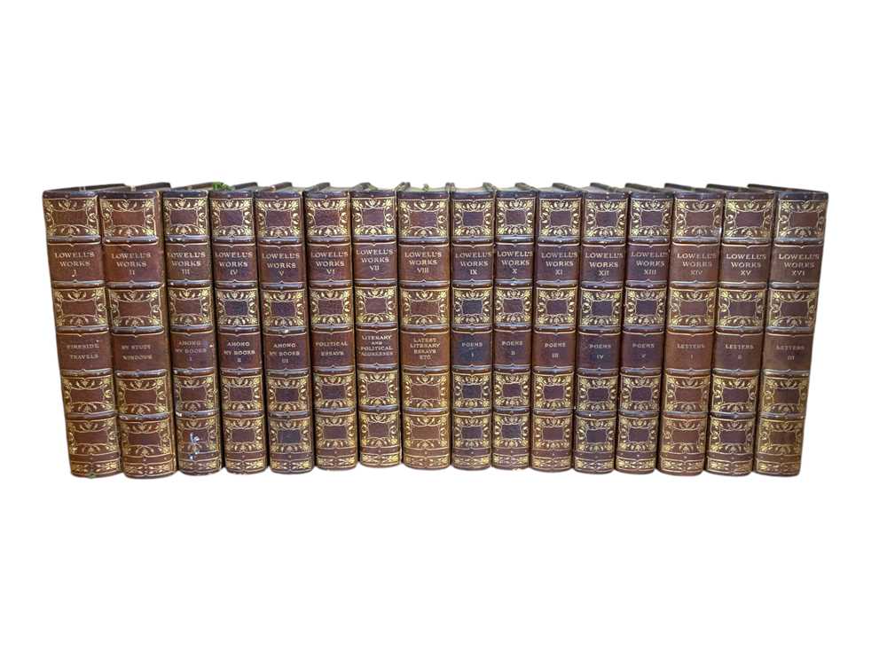 Lot 76 - Bindings: Lowell (James Russell) The Complete Writings…, 16 vols., Edition de Luxe, and others