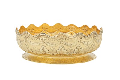 Lot 401 - A Victorian sterling silver gilt bowl, London 1882 by Charles Stuart Harris