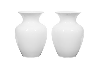 Lot 131 - A PAIR OF DIBBERN CERAMIC VASES