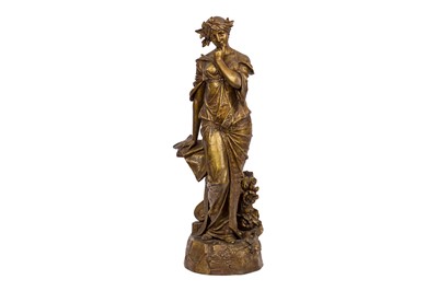 Lot 388 - A FRENCH GILT METAL SCULPTURE, 20TH CENTURY