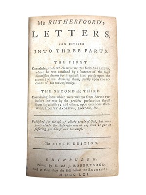 Lot 20 - T.M. [Mall (Thomas)].A Cloud of Witnesses; or, the Sufferers Mirrour, 1665 & 8 others similar