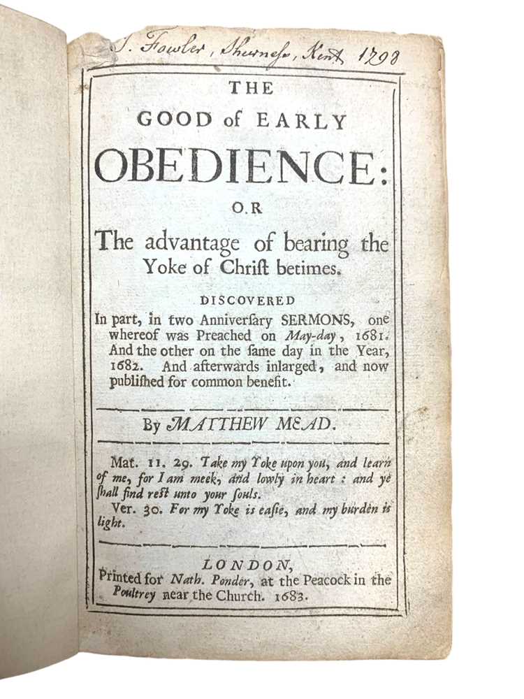 Lot 20 - T.M. [Mall (Thomas)].A Cloud of Witnesses; or, the Sufferers Mirrour, 1665 & 8 others similar