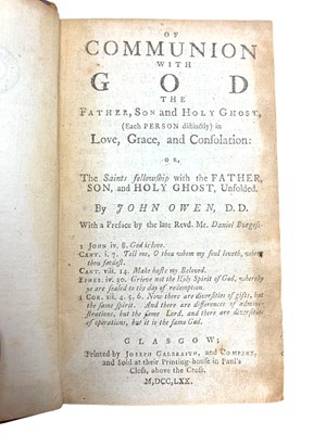 Lot 20 - T.M. [Mall (Thomas)].A Cloud of Witnesses; or, the Sufferers Mirrour, 1665 & 8 others similar