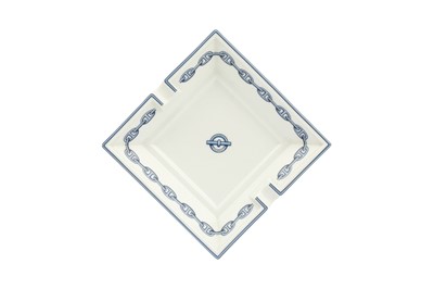 Lot 44 - Hermes 'Chaine D'Ancre' Blue Ashtray