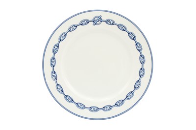 Lot 29 - Hermes 'Chaine D'Ancre' Blue Dessert Plates