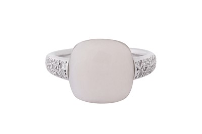 Lot 114 - POMELLATO l A 'CAPRI' WHITE OPAL AND DIAMOND RING