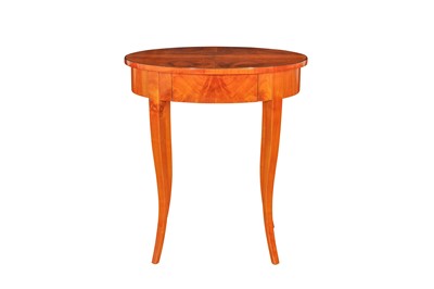 Lot 353 - AN OVAL FRENCH CHERRYWOOD OCCASIONAL TABLE, 20TH CENTURY