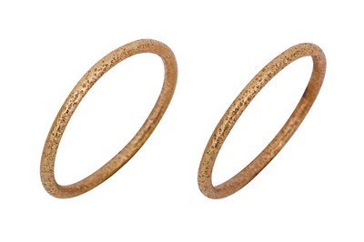 Lot 16 - TWO 18CT YELLOW GOLD BANDS