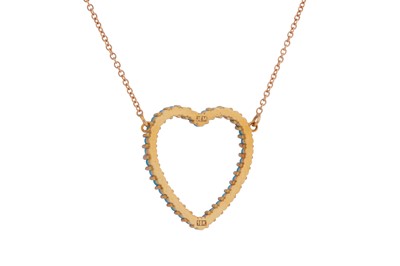 Lot 219 - JENNIFER MEYER l A TURQUOISE HEART NECKLACE