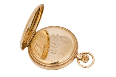 Lot 70 - A COMMEMORATIVE POCKET WATCH AND A SILVER MEDAL