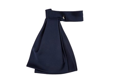 Lot 63 - Christian Dior Navy Silk Ascot Tie