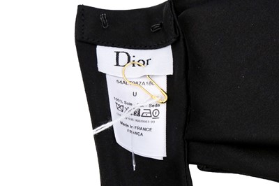 Lot 476 - Christian Dior Black Silk Ascot Tie