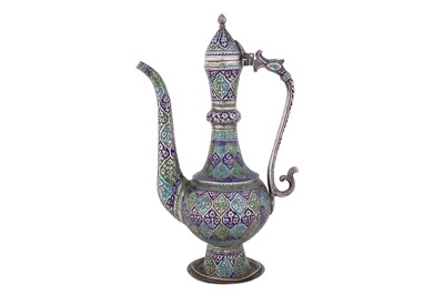 Lot 76 - AN EARLY ANGLO INDIAN UNMARKED SILVER EWER