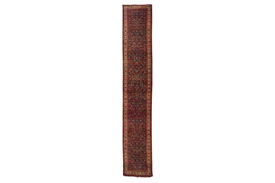 Lot 49 - AN ANTIQUE LONG BIJAR RUNNER, NORTH-WEST PERSIA