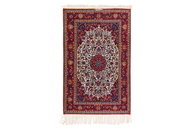 Lot 63 - AN EXTREMELY FINE SIGNED ISFAHAN RUG, CENTRAL PERSIA