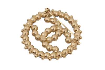 Lot 18 - Chanel Pearl CC Open Circle Brooch