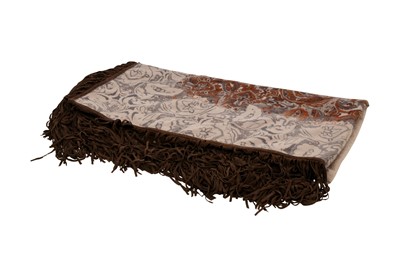 Lot 297 - Loro Piano Brown Cashmere Scarf Print Blanket Throw