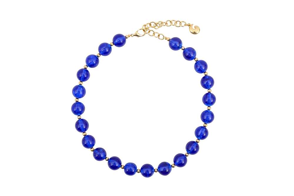 Lot 14 - Givenchy Blue Chunky Bead Necklace
