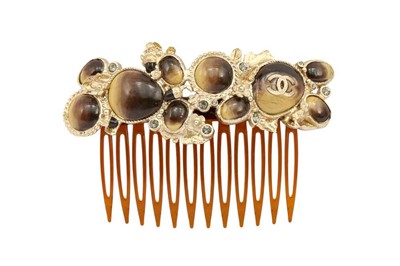 Lot 293 - Chanel Brown Baroque CC Hair Accessory