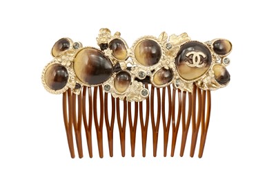 Lot 303 - Chanel Brown Baroque CC Hair Accessory