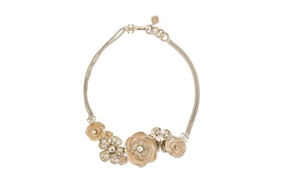 Lot 112 - Chanel Blush Camellia CC Necklace