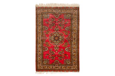 Lot 61 - A VERY FINE SIGNED SILK KEYSERI RUG, TURKEY