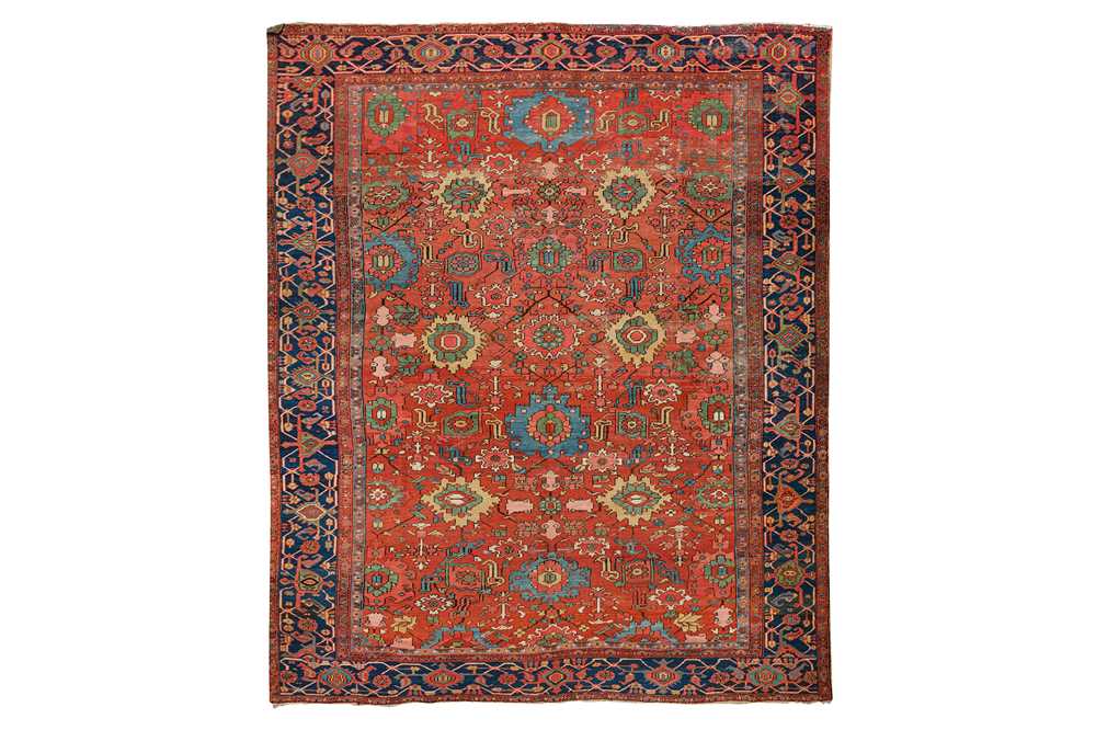 Lot 95 - AN ANTIQUE HERIZ CARPET, NORTH-WEST PERSIA