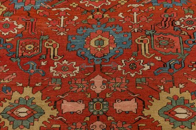 Lot 95 - AN ANTIQUE HERIZ CARPET, NORTH-WEST PERSIA