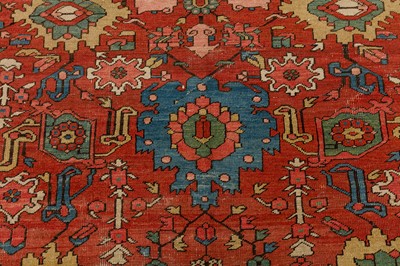 Lot 95 - AN ANTIQUE HERIZ CARPET, NORTH-WEST PERSIA