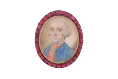 Lot 17 - JOHN SMART (BRITISH, 1741-1811) Ι A PORTAIT MINIATURE BROOCH