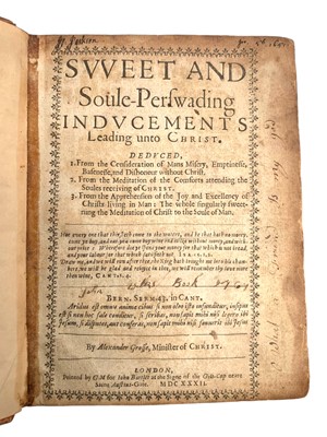 Lot 15 - Grosse. The Happines of Enjoying, and Making a True and Speedy use of Christ, 1647