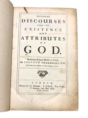 Lot 13 - Charnocke....Existence and Attributes of God 1682