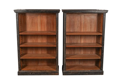 Lot 251 - A PAIR OF FRENCH BOOKSHELVES, CIRCA 1940s