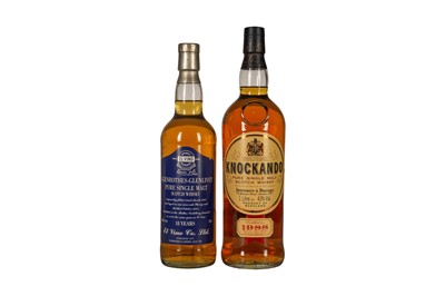 Lot 319 - SPIRITS WHISKY KNOCKANDO PURE SINGLE MALT SCOTCH WHISKY 1x1l, 43% / GLENROTHES-GLENLIVET PURE SINGLE MALT SCOTCH WHISKY 1x70cl, 40%